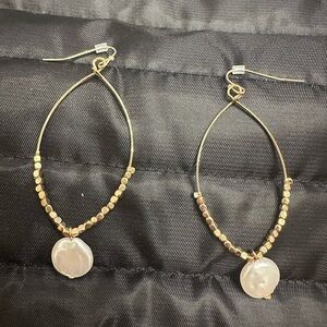 Gold & Pearl Earrings